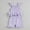Purple, variant on ITSAME Toddler Girls Outfits 2-Piece 100%Cotton Bow Smocked Tank and Ruffle Shorts Casual Clothes Set Purple Size 12-18M