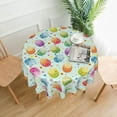 thumbnail image 2 of Easter Eggs Tablecloth, Cute Bunny Table Cloth for Party Decoration, Round 60 Inch, Happy Easter Themed Tablecloths for Dinner Kitchen Party Picnic, 2 of 6
