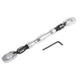 thumbnail image 1 of Adjustable Motorcycle Balance Crossbar 7/8" 22mm Handlebar Strengthen Lever Bar (Silver), 1 of 9