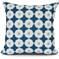 Simply Daisy, Button Up Geometric Print Outdoor Pillow