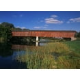 thumbnail image 2 of Grandmaison, Mike 18x14 Gold Ornate Wood Framed with Double Matting Museum Art Print Titled - Canada, Montrose, West Montrose Covered Bridge, 2 of 4