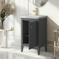 thumbnail image 5 of Vanity Art 20" Bathroom Vanity Cabinet with Ceramic Undermount Sink, Freestanding Storage Cabinet with Ceramic Top, and Removable Shelve, 5 of 7