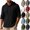 Black, variant on Hoodies for Men Cotton Linen Buttons Henley Hooded Zip Jacket Drawstring Lightweight Vacation Wear Sweatshirt for Mens