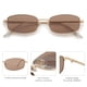 thumbnail image 4 of Gafas de Sol SOJOS Y2k Rectángulo Estrecho SJ1187 Oro/Transparente, 4 of 6