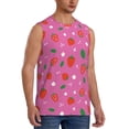 thumbnail image 2 of Daiia Strawberry Floral Printed Men's Tank Tops,Casual Soft Sleeveless Gym Muscle Shirts Bodybuilding Tee-X-Large, 2 of 8
