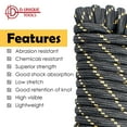 thumbnail image 4 of 1/2 in. x 50 ft. Polypropylene Diamond Braid Rope Black Multicolor, 4 of 5
