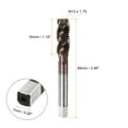 thumbnail image 2 of Uxcell Spiral Flute Drill Tap M12 x 1.75 M35 High Speed Steel(HSS) Metric Screw,Bronze, 2 of 5