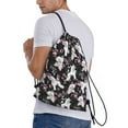 thumbnail image 3 of Kdxio Cute Poodle Dog Print Drawstring Backpack Bag,Waterproof Draw String Back Sack, Gym Drawstring Bags Swim Bag For Unisex, 3 of 9