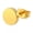 gold 2, variant on 1 Pair Vintage Ear Stud Titanium Stainless Steel Gold Earrings Punk Round 4-12mm-gold-10mm-2