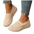 thumbnail image 7 of YLYL Womens Knit Platform Sneakers Thick Sole No Slip Lightweight Comfortable Casual Walking Shoes, 7 of 7