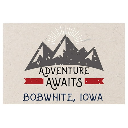 

Bobwhite Iowa Souvenir 2x3 Inch Fridge Magnet Adventure Awaits Design