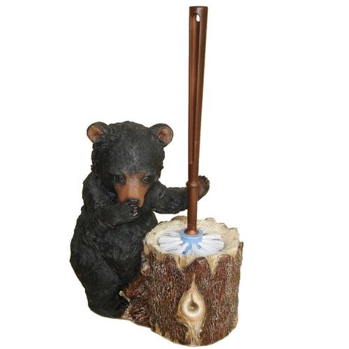 De Leon Collections Stinky Bear FreeStanding Toilet Brush and Holder