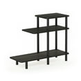 thumbnail image 2 of Furinno Turn-N-Tube 3-Tier Sofa Side Table, Espresso/Black, 2 of 6