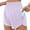 Light Purple, variant on Stretchy Shorts for Women High Waisted Seamless Yoga Double Layer See Through Capri Pants Fitness Sports Summer Casual Beach Shorts S-XL