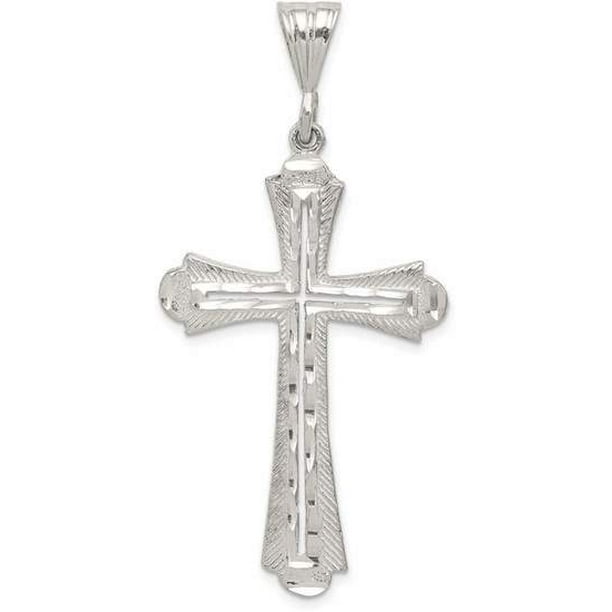 WellnessMarketer Religious Pendants - 925 Sterling Silver Diamond-Cut ...