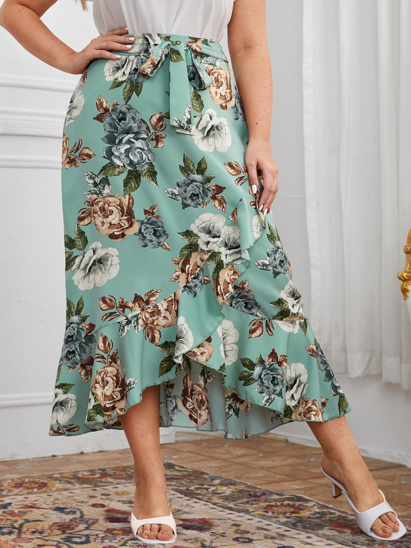 floral skirt walmart