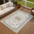 thumbnail image 3 of Addison Rugs Chantille Indoor/Outdoor Traditional Global Ivory Machine Washable Rectangle Rug, 9' x 12', 3 of 8
