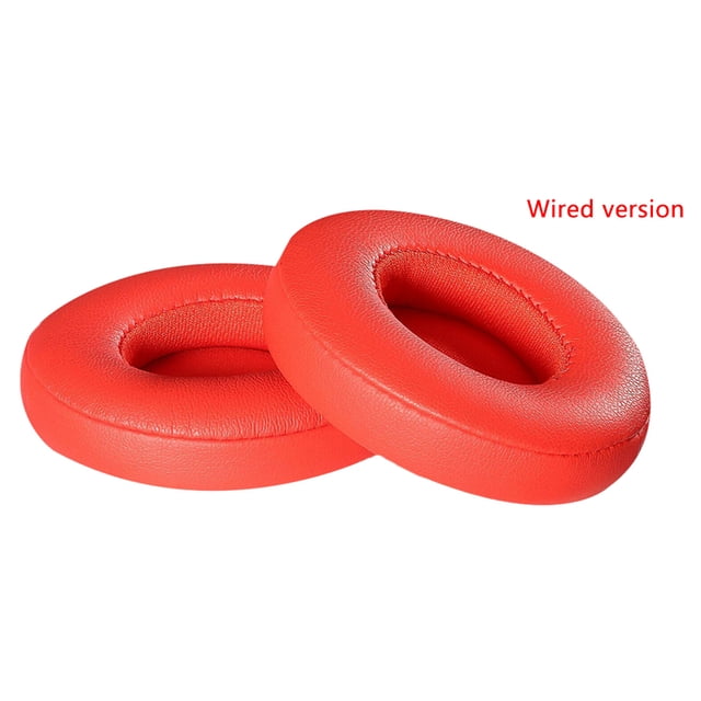 Almohadillas de espuma viscoelástica de cuero con proteína de Repuesto para Auriculares Beats Solo 2/3 tipo con cable 1 par Advancent EL2061-08B