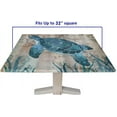 thumbnail image 5 of Ocean Square Tablecloth, Blue Turtle Waterproof Wipeable Table Cover, for Indoor Holiday Family Banquet and Outdoor Patio Use, Fit for 34'''' x 34''''Square Table, 5 of 5