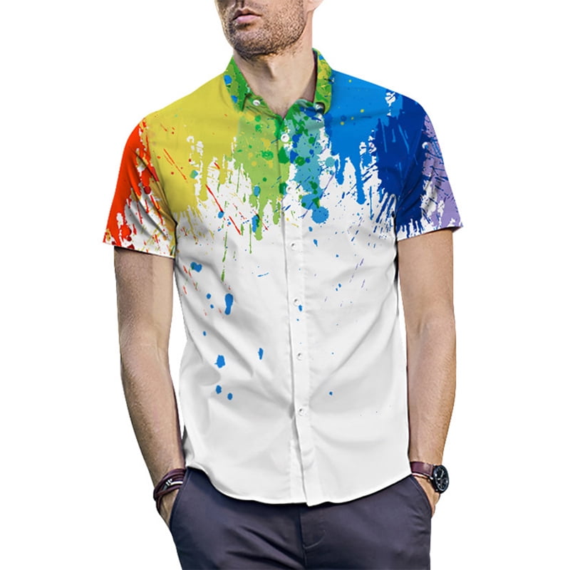Mens Hawaii 3D Printed Casual Short 