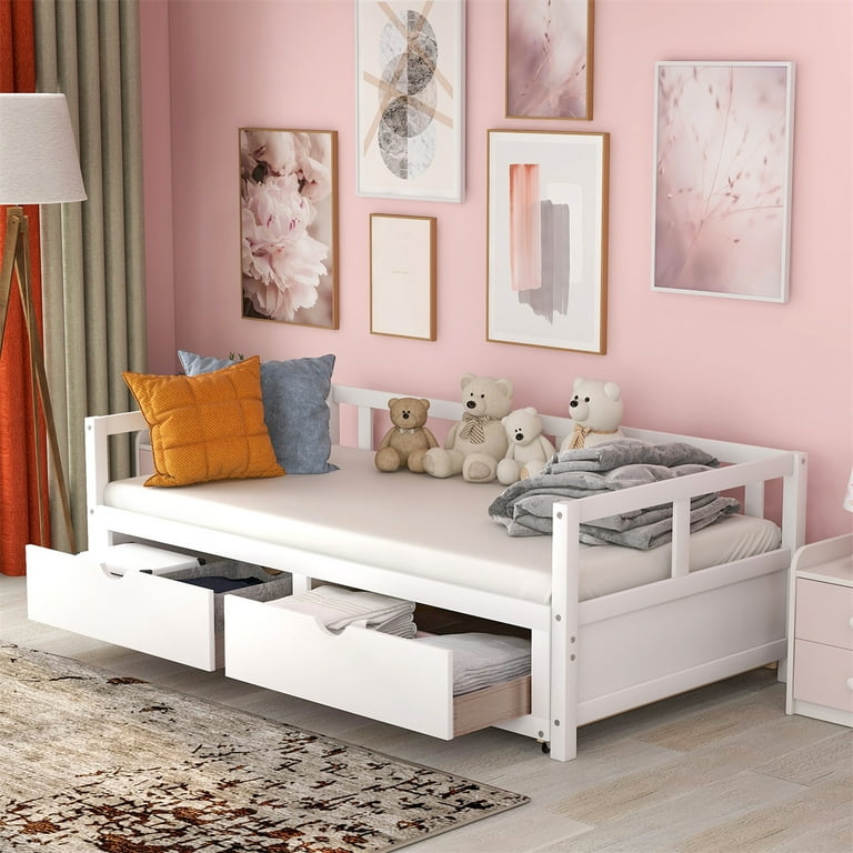Extendable daybed on sale with storage