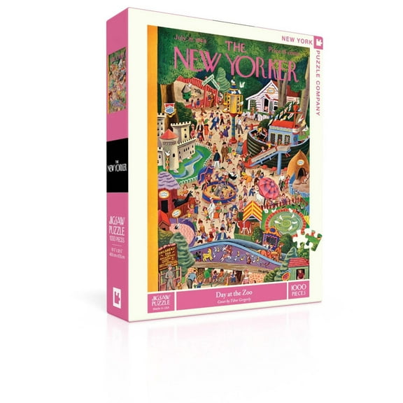 New York Puzzle Company Day at the Zoo 1000 Piece Jigsaw Puzzle