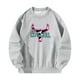 thumbnail image 2 of Sudadera de cuello redondo para mujer, ropa deportiva holgada, jersey de cuello redondo a la moda, sudaderas, ropa de calle para vacaciones deportivas M Yinane Sudaderas con cuello redondo, 2 of 8