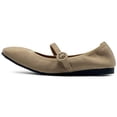 thumbnail image 2 of Ollio Women's Shoes Basic Mary Jane Elasticated Square Toe Ballet Flat F17340, 2 of 6