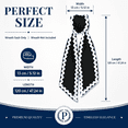 thumbnail image 3 of Wreath Sash for Front Door, Multi-Color Scalloped Edge Wreath Ribbon Sash, 47.24In Long Door Garland Bow Decor for Holiday Wedding Home Porch Decoration 1Pack-Black, 3 of 7
