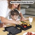 thumbnail image 7 of Bento Kids Lunch Box, 6 Compartments BPA Free Bento Box for Kids, Lunch Containers, Dishwasher Safe Back to School Snack Lunch Box, Ideal Portion Sizes On-the-Go Meal,School(Black), 7 of 7