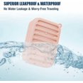 thumbnail image 3 of Superior Leak-Proof Silicone Travel Soap Case with Drainage Lid/Layer, Compact Bar Soap Container, Durable Soap Holder for Camping, Gym, and Travel Size Toiletries (Pink), 3 of 7