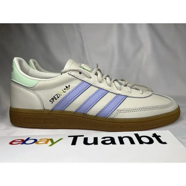 BRAND NEW Ad-id-as Handball Spezial Mens Casual Off White/Violet Purple/Gum IH2460