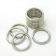 thumbnail image 1 of 10 piezas de hebilla de cinturón de correas de O de gancho de metal de 0,98 pulgadas de diámetro interior Hugo Anillo de O, 1 of 9