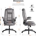 REFICER Office Chairs High Back Leather Executive Office Desk Chair