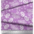 thumbnail image 1 of Soimoi Modal Satin Fabric Floral & Paisley Decor Fabric Printed Yard 42 Inch Wide, 1 of 3