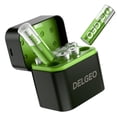 thumbnail image 1 of Pilas AA recargables Delgeo Lithium, paquete de 8, con cargador, 1 of 8