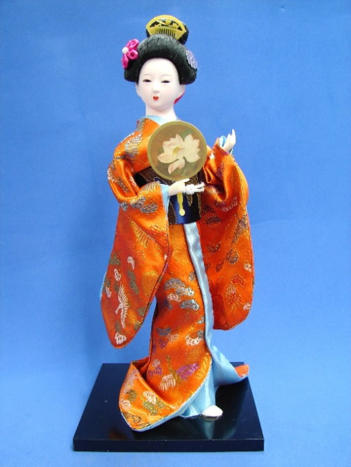 002 LHR trading inc 9 Japanese Geisha Oriental Doll
