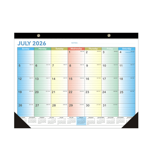 Wall Calendar, 2026-2027 Mid-Year Calendar Planner for Home and Office Desk, Style A, By TINGXIN