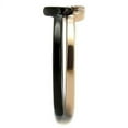 thumbnail image 4 of Womens Ring Dual Hearts Rose Gold Black Anillo Para Mujer Stainless Steel Ring with No Stone, 4 of 4