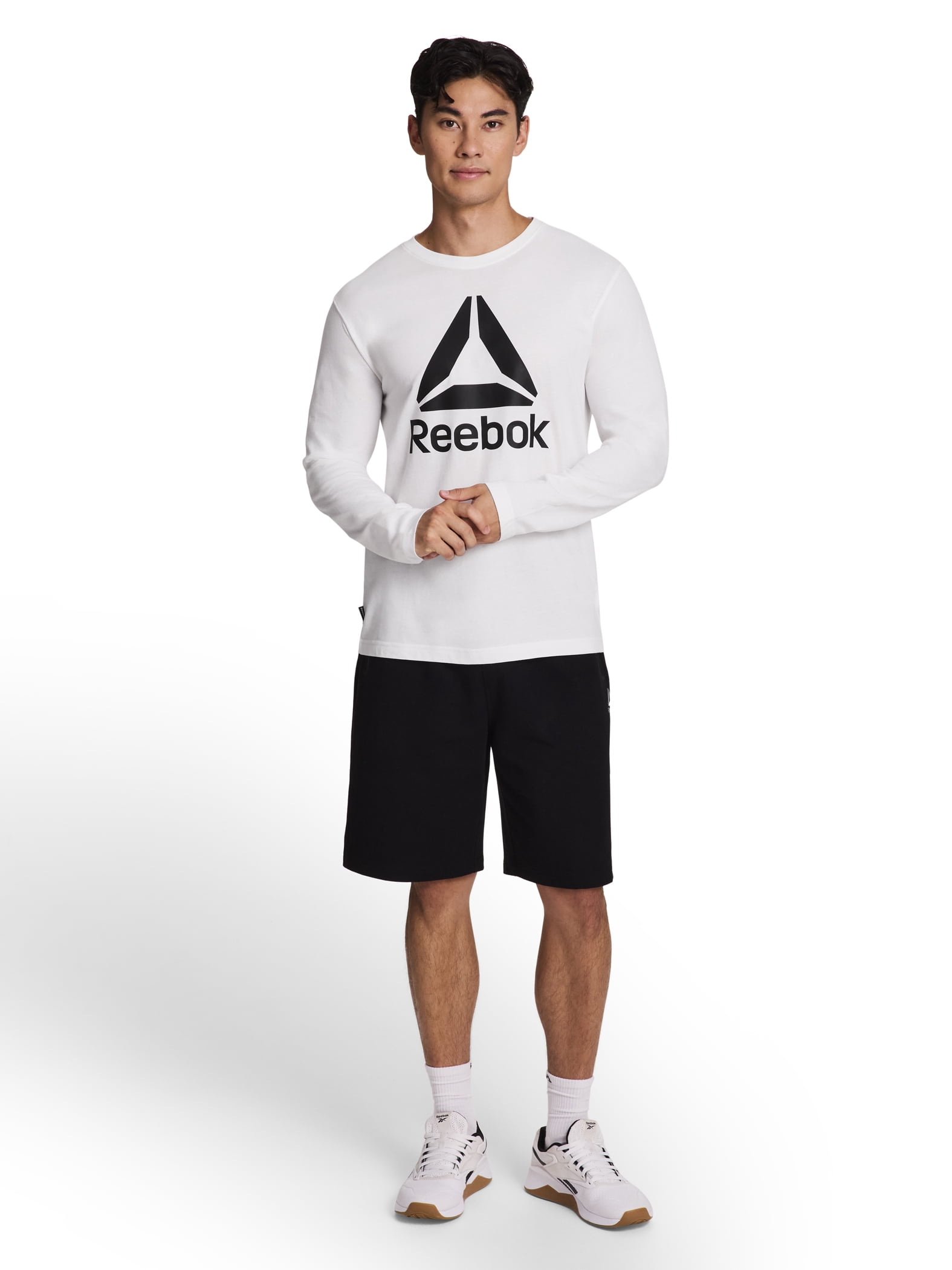 Reebok Men's and Big Men's Core Graphic Long Sleeve Top, Sizes XS-5XL