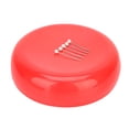 thumbnail image 1 of Estuche de almacenamiento para porta agujas de coser Nikou con cojín magnético redondo color rojo, 1 of 8