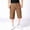 E7-Coffee, variant on Havenx Men's Cargo Capri Pants Below the Knee Elastic Waist Capris with Multi Pockets Pants Athletic Work Hiking Relaxed Fit Travel Clothes,Coffee M