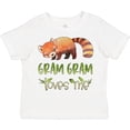 thumbnail image 3 of Inktastic Gram Gram Loves Me Cute Red Panda Boys or Girls Toddler T-Shirt, 3 of 5