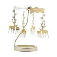 thumbnail image 3 of GUOOL Rotating Candlestick Tealight Holder Home--Candlesticks for Fireplace Romantic Elk, 3 of 8