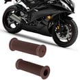 thumbnail image 5 of 2Pcs 22mm Universal Vintage Motorcycle Handlebar Grips Throttle Handle Bar Ends (Red Brown), 5 of 8