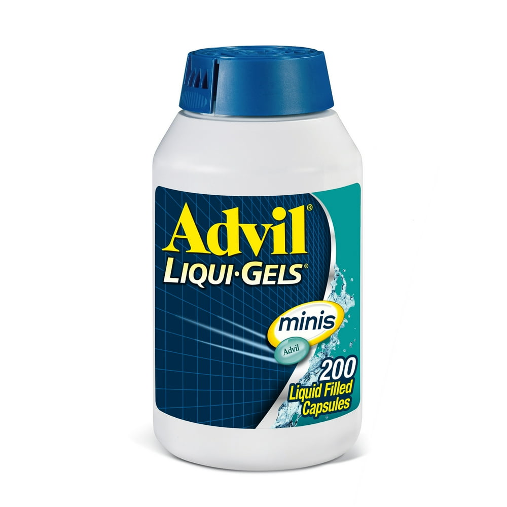 Advil LiquiGels Minis Pain and Fever Liquid Capsules, 200 Mg Ibuprofen