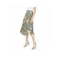 thumbnail image 3 of CALVIN KLEIN Womens Black Printed Midi Peasant Skirt  Size L, 3 of 3