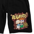 thumbnail image 2 of Rugrats 90s Baby Men's Black Sleep Pajama Shorts-3XL, 2 of 3