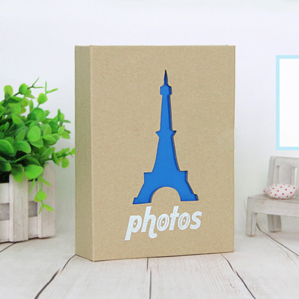 100 Sheets 6'' DIY Photo Album Scrapbook Kraft Paper Photo Art Memo