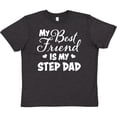 thumbnail image 3 of Inktastic My Best Friend is My Step Dad with Hearts Youth T-Shirt, 3 of 5